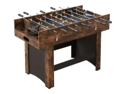 Mesa de Air Hockey, SucceBuy Mesa de Air Hockey 3 em 1 de 137 cm com Pingue-Pongue para Casa e Escritório