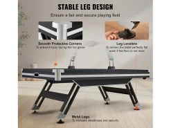 Mesa de Air Hockey, SucceBuy Mesa de Air Hockey com Placar LED, Acessórios Incluídos
