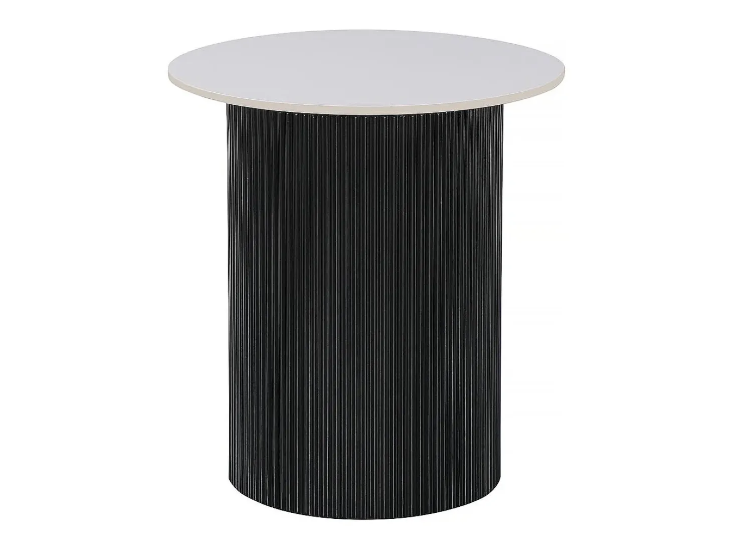 Mesa de apoio em cerâmica "Eclat", mesa de apoio, mesa de cabeceira - 50 x 50 x 55 cm - Branco