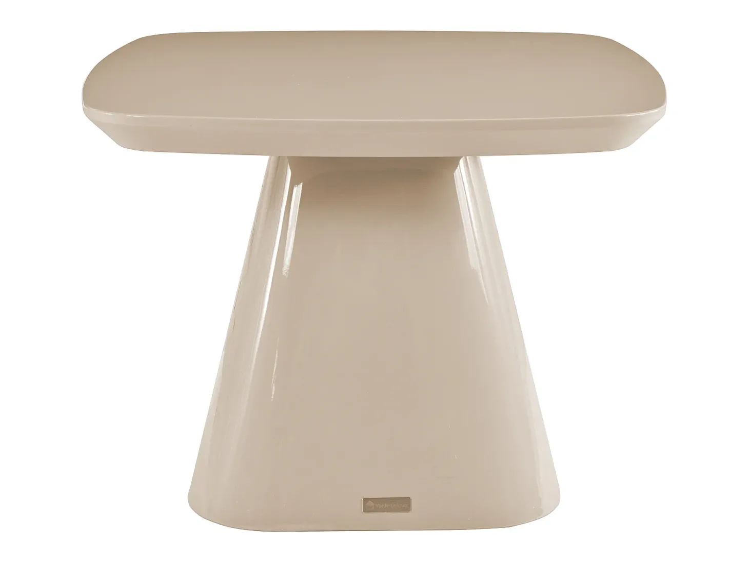 Mesa de apoio em MDF - Lacado Taupe - NATAZA