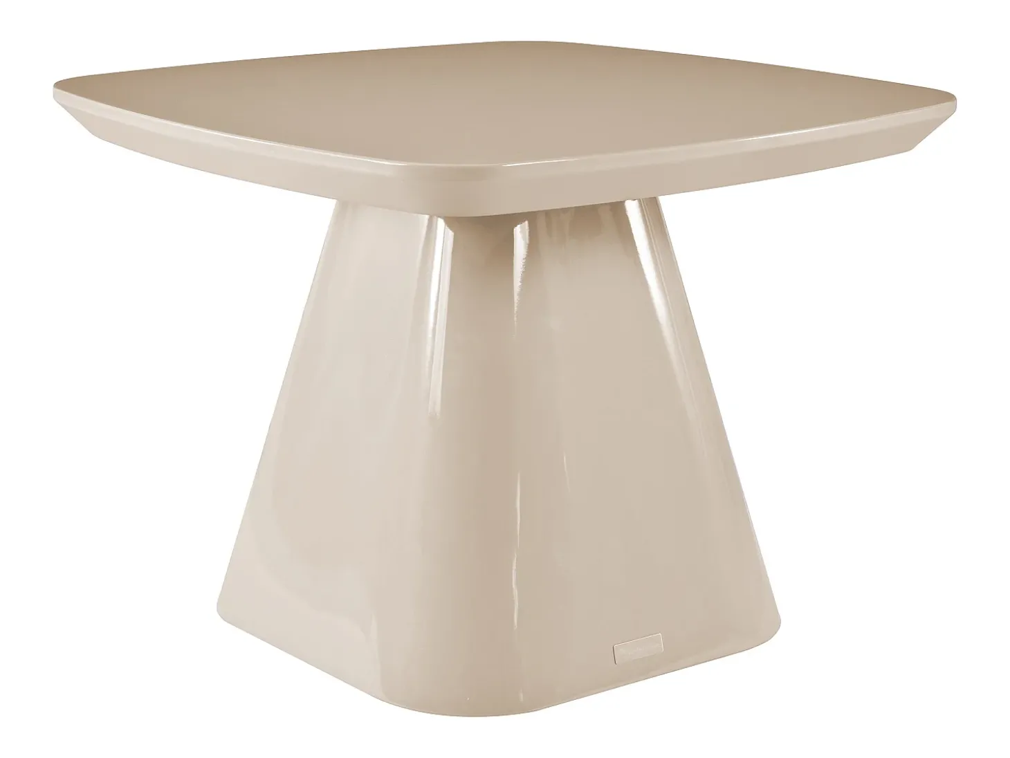 Mesa de apoio em MDF - Lacado Taupe - NATAZA