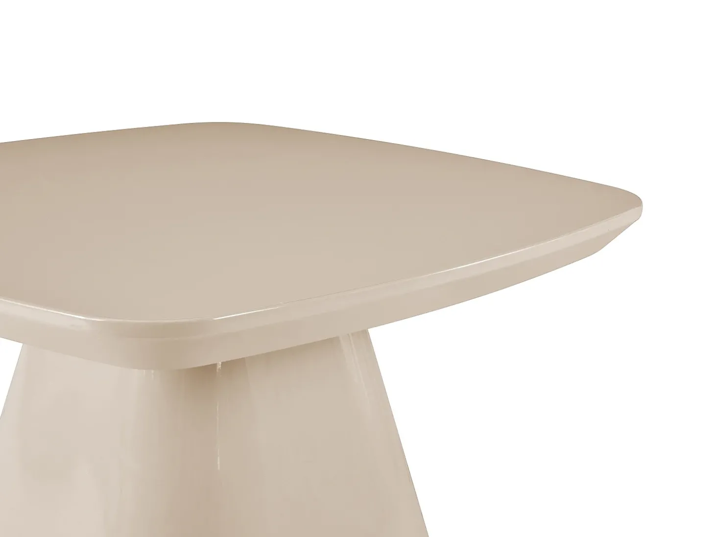 Mesa de apoio em MDF - Lacado Taupe - NATAZA