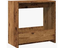 Mesa de apoio madeira velha 50x26x50 cm madeira trabalhada