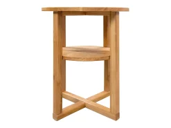 Mesa de apoio 40x50 cm madeira carvalho maciça