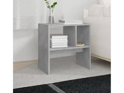 Mesa de apoio 50x30x50 cm contraplacado cinzento cimento