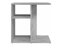 Mesa de apoio 50x30x50 cm contraplacado cinzento cimento