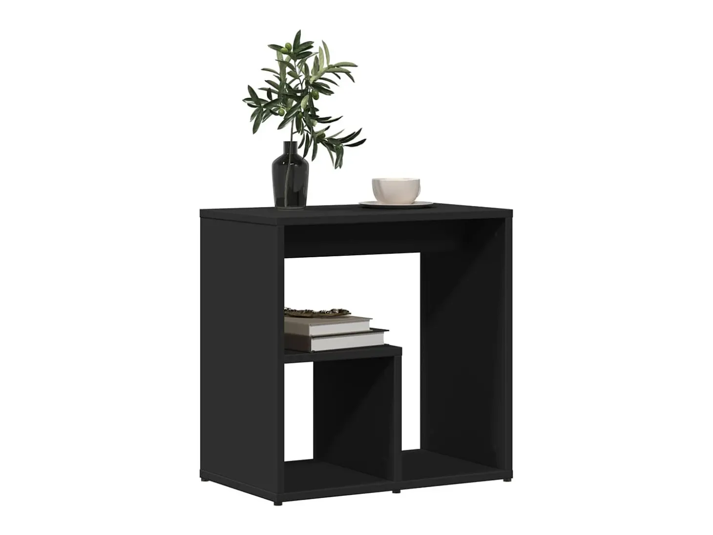 Mesa de apoio 50x30x50 cm contraplacado preto