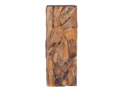 Mesa de apoio 30x30x80 cm madeira de teca maciça