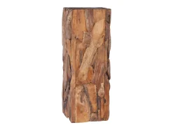 Mesa de apoio 30x30x80 cm madeira de teca maciça