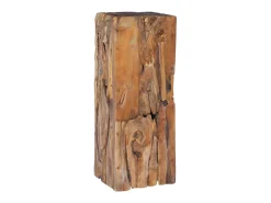 Mesa de apoio 30x30x80 cm madeira de teca maciça