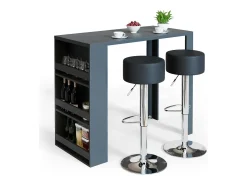 Mesa de bar antracite 57x117x106
