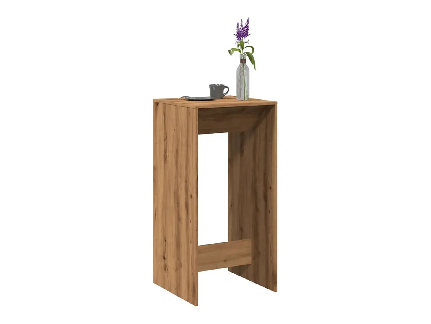 Mesa de bar 51x50x103,5 cm derivados madeira carvalho artisiano