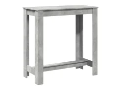 Mesa de bar 102x50x103,5 cm derivados madeira cinzento cimento