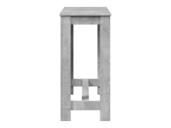 Mesa de bar 102x50x103,5 cm derivados madeira cinzento cimento
