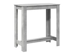 Mesa de bar 102x50x103,5 cm derivados madeira cinzento cimento