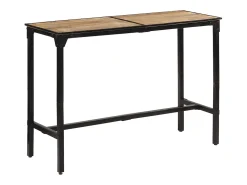 Mesa de bar 150x55x107 cm madeira de mangueira áspera maciça