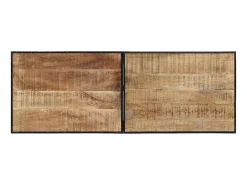 Mesa de bar 150x55x107 cm madeira de mangueira áspera maciça