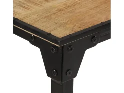 Mesa de bar 150x55x107 cm madeira de mangueira áspera maciça