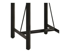 Mesa de bar 55x55x107 cm madeira de mangueira maciça e ferro