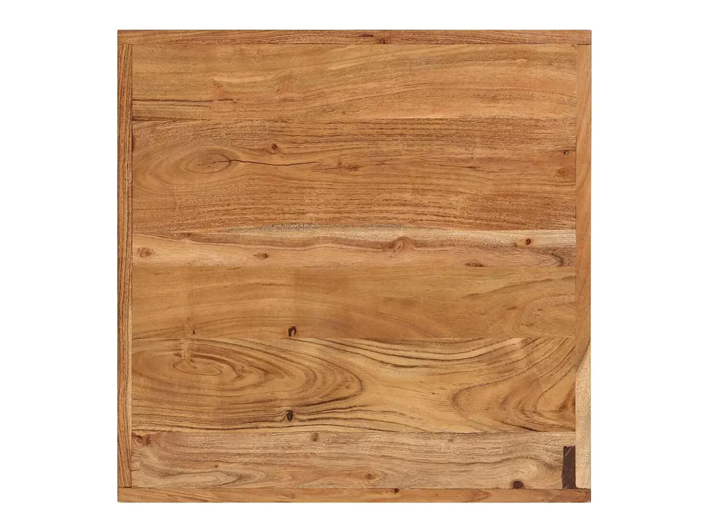 Mesa de bar 55x55x107 cm madeira de acácia maciça e ferro