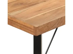 Mesa de bar 180x70x107 cm madeira de acácia maciça e ferro