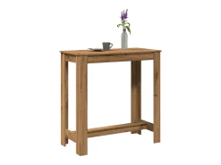 Mesa de bar 102x50x103,5cm derivados madeira carvalho artisiano