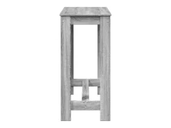 Mesa de bar 102x50x103,5cm derivados de madeira cinzento sonoma
