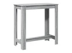 Mesa de bar 102x50x103,5cm derivados de madeira cinzento sonoma
