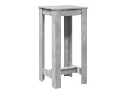 Mesa de bar 51x50x103,5cm derivados de madeira cinzento cimento