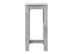 Mesa de bar 51x50x103,5cm derivados de madeira cinzento cimento