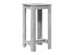 Mesa de bar 51x50x103,5cm derivados de madeira cinzento cimento