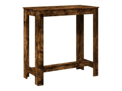 Mesa de bar 102x50x103,5cm derivados de madeira carvalho fumado