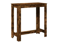 Mesa de bar 102x50x103,5cm derivados de madeira carvalho fumado