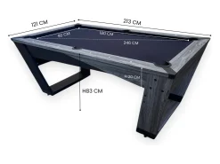 Mesa de bilhar 7 pés preta de design – Scorpion