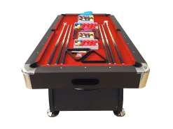 Mesa de bilhar de 8 Pés com banco de armazenamento – Viper Red
