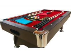 Mesa de Bilhar de 7 Pés Completa com Acessórios – Iron Red