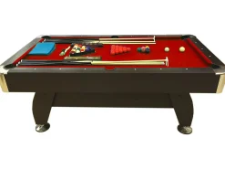 Mesa de Bilhar de 7 Pés Completa com Acessórios – Iron Red