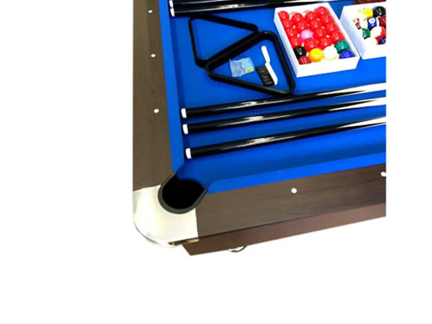 Mesa de bilhar de 8 Pés com banco de armazenamento – Viper Blue