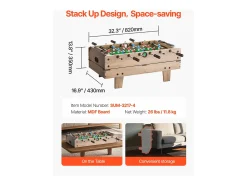 Mesa de bilhar, SucceBuy Mesa de jogo combinada de air hockey 4 em 1, 82 cm, matraquilhos, pingue-pongue, bilhar - multifuncional, compacta, para interiores