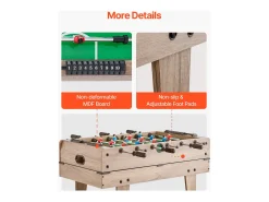 Mesa de bilhar, SucceBuy Mesa de jogo combinada de air hockey 4 em 1, 82 cm, matraquilhos, pingue-pongue, bilhar - multifuncional, compacta, para interiores