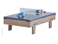Mesa de bilhar, SucceBuy Mesa de jogo combinada de air hockey 4 em 1, 82 cm, matraquilhos, pingue-pongue, bilhar - multifuncional, compacta, para interiores