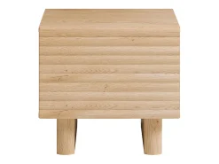 Mesa de cabeceira 1 porta em MDF cor natural - LUDIMA