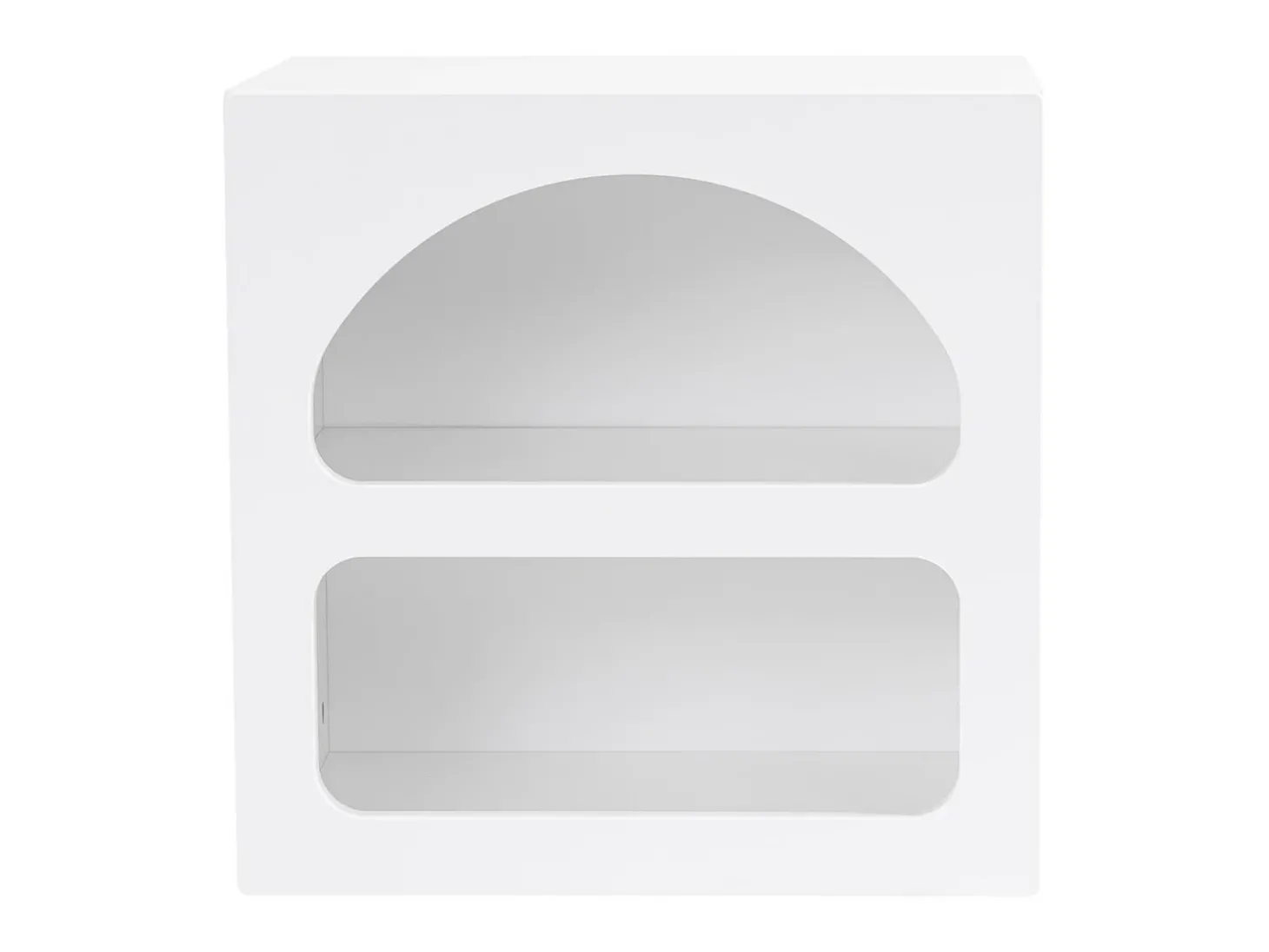 Mesa de cabeceira com espaço de arrumação branco - LUELA