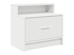 Mesa de cabeceira com gaveta 51x31x47 cm branco