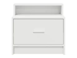 Mesa de cabeceira com gaveta 51x31x47 cm branco