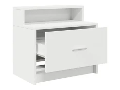 Mesa de cabeceira com gaveta 51x31x47 cm branco
