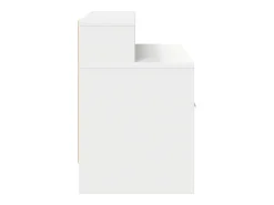 Mesa de cabeceira com gaveta 51x31x47 cm branco