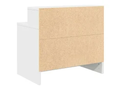 Mesa de cabeceira com gaveta 51x31x47 cm branco
