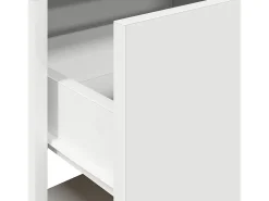 Mesa de cabeceira com gaveta 51x31x47 cm branco