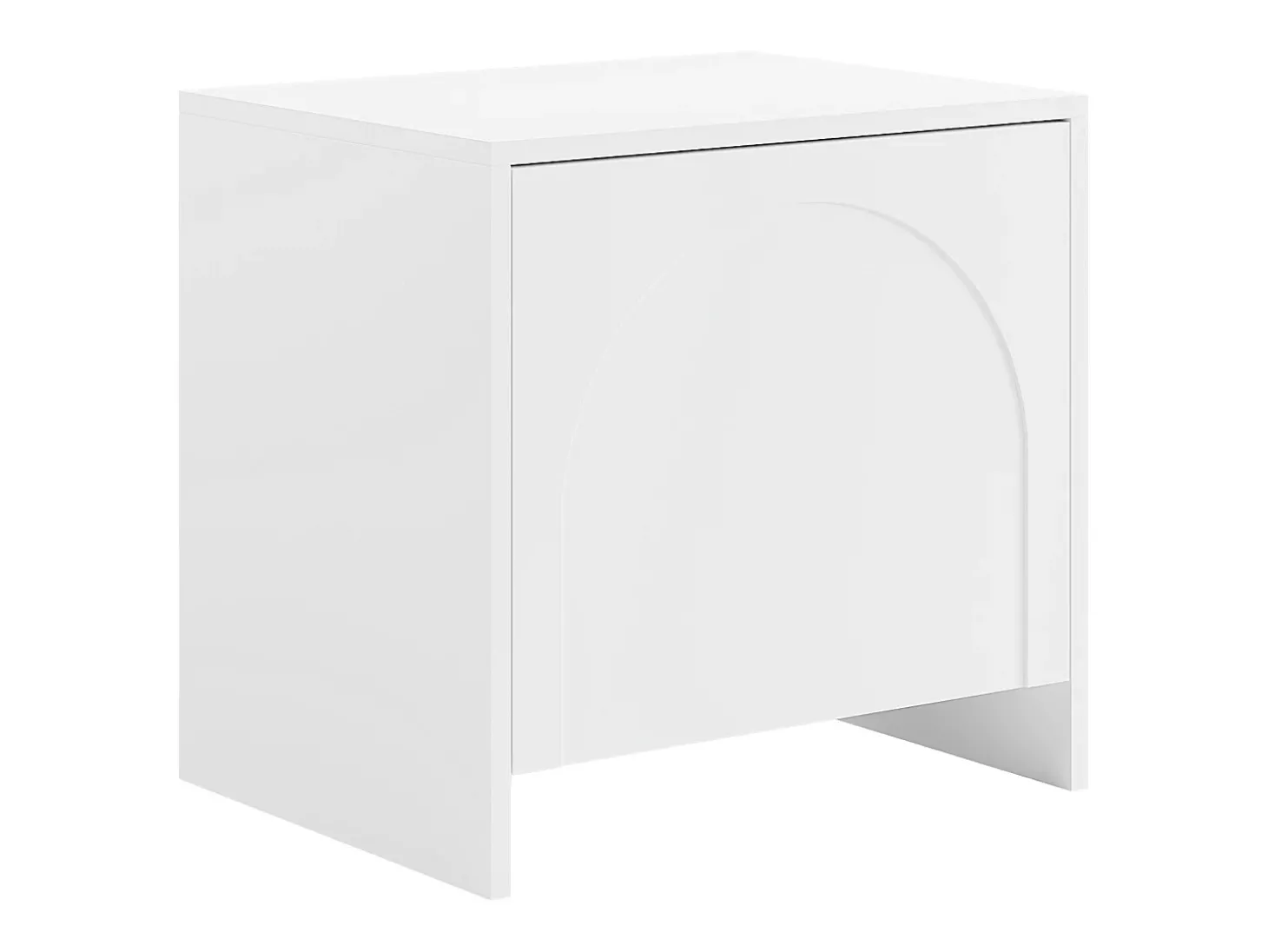 Mesa de cabeceira conjunto de 2 com 1 porta branca - NALYRA da Maison Céphy